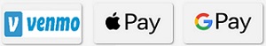 Pay Pal (Friends and Family) and Bank Transfer 