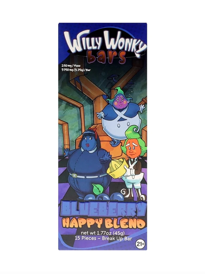 Blueberry Willy Wonky Bar, mushroom chocolate for sale