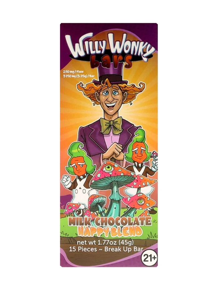 Milk Chocolate Willy Wonky Bar, Milk Chocolate Willy Wonky Bars, Willy Wonky mushroom chocolate bar, willy wonky bars for sale, buy willy wonky bar